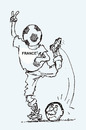 Cartoon: FRANCE (small) by Miro tagged football