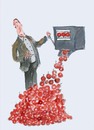Cartoon: gambler (small) by Miro tagged gambler