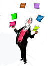 Cartoon: no  comment (small) by Miro tagged no,comment