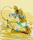 Cartoon: water crisis (small) by Miro tagged water,crisis