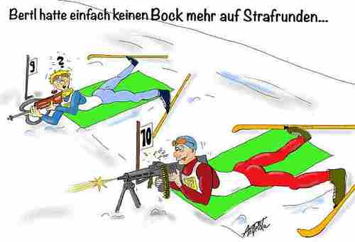 Cartoon: Biathlon (medium) by An Geli Ka tagged biathlon,sport