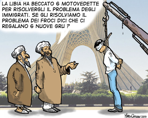 Cartoon: Italia (medium) by MarcoCar tagged libia