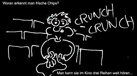 Cartoon: Frische Chips (medium) by Newbridge tagged chips,kino,ruhestörung,laut,kauen,geräusch,ruhe