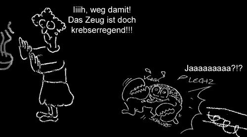 Cartoon: Krebserregend (medium) by Newbridge tagged krebs,gesundheit,meerestier,angst,erreger