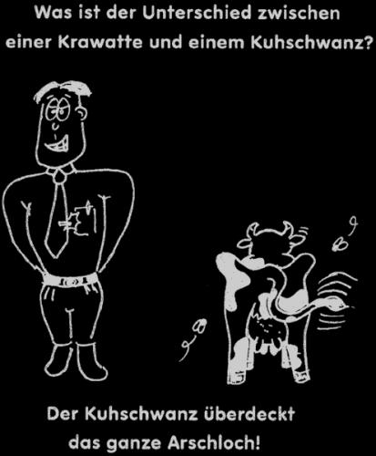 Cartoon: Kuhschwanz (medium) by Newbridge tagged kuhschwanz,krawatte,schlips,euter