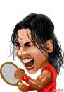 Cartoon: Rafael Nadal (small) by Senad tagged rafael,nadal,senad,nadarevic,bosnia,bosna,karikatura