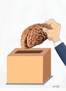 Cartoon: Vote smart! (small) by Senad tagged brain,senad,nadarevic,bosnia,cartoon