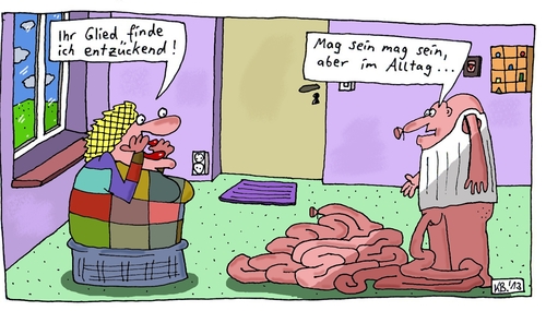 Cartoon: Begeisterung (medium) by Leichnam tagged begeisterung,glied,entzüc...