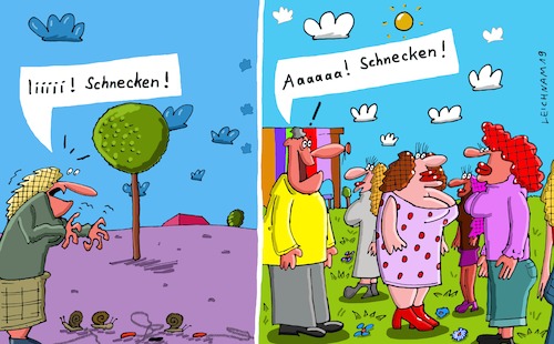 Cartoon: Buchstaben I und A (medium) by Leichnam tagged buchstaben,schnecken,damen,tiere,leichnam,leichnamcartoon,relativität