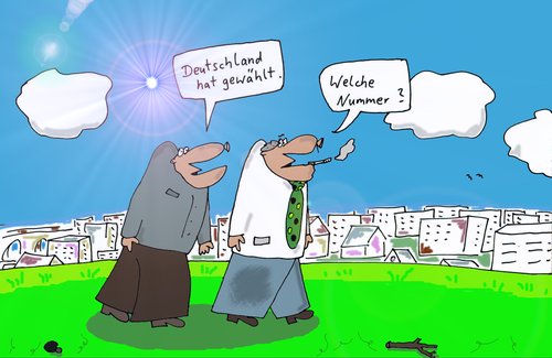 Cartoon: Deutschland (medium) by Leichnam tagged deutschland,wahl,bundestag,nummer,katastrophe