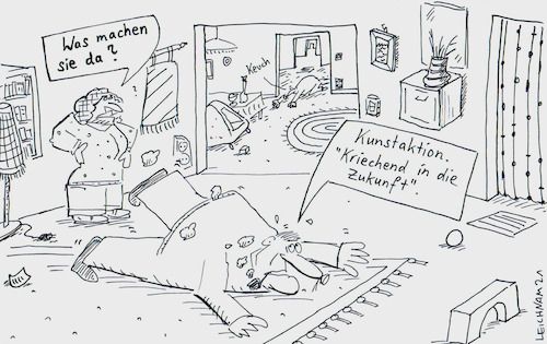 Cartoon: Die Dame (medium) by Leichnam tagged dame,kriechen,kriecher,zukunft,kunstaktion,leichnam,leichnamcartoon