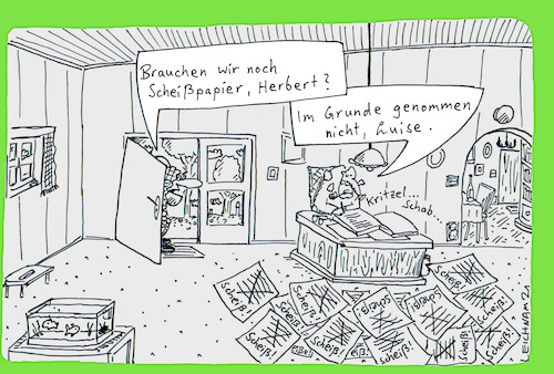 Cartoon: Herbert (medium) by Leichnam tagged herbert,scheißpapier,luise,leichnam,leichnamcartoon