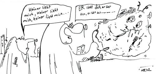 Cartoon: Liebe (medium) by Leichnam tagged liebe