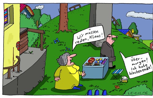 Cartoon: Münder (medium) by Leichnam tagged münder,reden,sprechen,oral,übermorgen,wochenende,klaus,mürrisch,kaputte,ehen