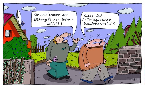 Cartoon: Spaziergang (medium) by Leichnam tagged spaziergang,bildungsfern,frage,antwort
