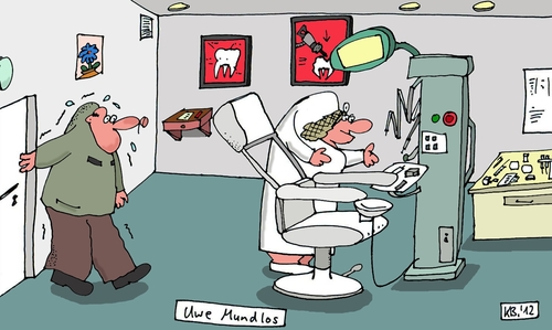 Cartoon: Uwe (medium) by Leichnam tagged uwe,mundlos,zahnarzt