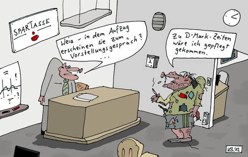 Cartoon: Weia ... (medium) by Leichnam tagged weia,vorstellungsgespräch,job,büro,personalleitung,dmark