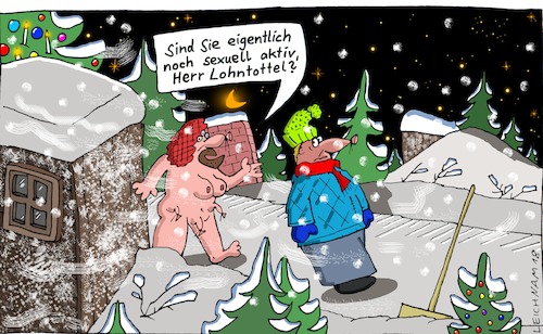 Cartoon: Winternacht (medium) by Leichnam tagged winternacht,aktiv,lohntottel,nacht,sterne,mond,kälte,wind,nackt,angefragt,leichnam,leichnamcartoon