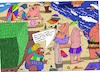 Cartoon: Am Wasser (small) by Leichnam tagged baden,wasser,strand,badehose,billig,leichnam,leichnamcartoon