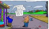 Cartoon: Belanglosigkeiten (small) by Leichnam tagged zwei,mannen,rummelplatz,und,sonst,so,bitte,nicht,geburt,beginn,belanglosigkeiten