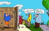 Cartoon: Betrachtung (small) by Leichnam tagged betrachtung,bedauernswert,mensch,tier,hund,leichnamcartoon