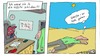 Cartoon: Chef böse (small) by Leichnam tagged chef,böse,wüste,schicken,versenden,sonne,gluthitze,brut,einsamkeit,strafe,untergebener,leichnam