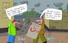 Cartoon: Draußen (small) by Leichnam tagged draußen,tür,unterwegs,regen,freude,gesicht,nutzen,leichnam,leichnamcartoon