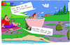 Cartoon: Fein! (small) by Leichnam tagged fein,wanne,badewanne,mitnahme,wasser,warm,landschaft,leichnam,urlaub,freizeit,leichnamcartoon