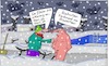 Cartoon: Herr (small) by Leichnam tagged herr,winter,flocken,schnee,schleim,schleimig,ölschwitzer,anfühlen,haut,kälte,leichnam,leichnamcartoon