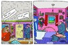 Cartoon: Kurzcomic (small) by Leichnam tagged kurzcomic,pinkeln,wc,klosett,im,sitzen,aufforderung,befehl,plätscher