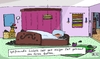 Cartoon: Lisbeth (small) by Leichnam tagged lisbetz,igel,tierfreund,getrennt,ehegatte,schlafzimmer,bett,stachelig