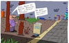 Cartoon: Mein Name (small) by Leichnam tagged name,begegnung,aufeinandertreffen,bleich,blanicki,reich,ranicki,kritik,literatur,kritiker,kritisieren,buch,roman,aufforderung,leichnam,leichnamcartoon