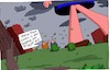 Cartoon: Meine Frau (small) by Leichnam tagged frau,prypjat,tschernobyl,aufgewachsen,riesin,gigantisch,leichnam,leichnamcartoon