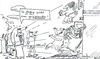 Cartoon: nu gucke da ... (small) by Leichnam tagged nu,gucke,da,fenstersprung,frauen,verliebt,anzug,kleidung
