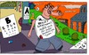 Cartoon: Sehhilfe (small) by Leichnam tagged sehhilfe,brille,schielmann,modelle,außergewöhnliche,typen,vielauge,optik,nasenfahrrad