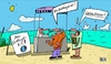 Cartoon: Stand am Strand (small) by Leichnam tagged stand,strand,sommer,meer,eis,kugel,kauf,verkäufer,erde,leichnam,wunsch,empörung,grün,welt,fresser