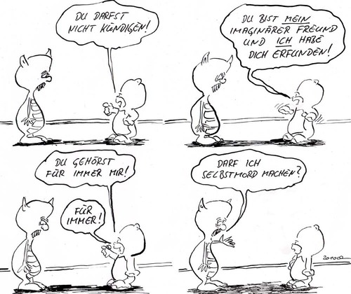 Cartoon: Armer Kerl (medium) by kusubi tagged kusubi