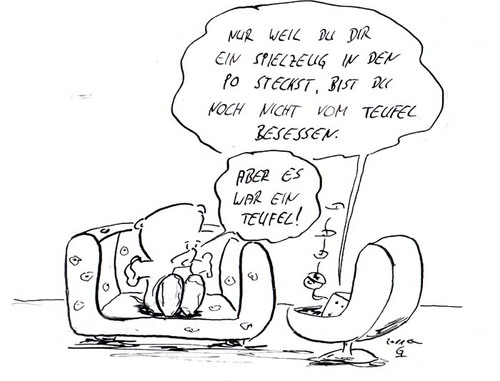 Cartoon: Besessen (medium) by kusubi tagged kusubi