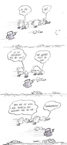 Cartoon: Eine sinnlose Fortsetzung (medium) by kusubi tagged kusubi