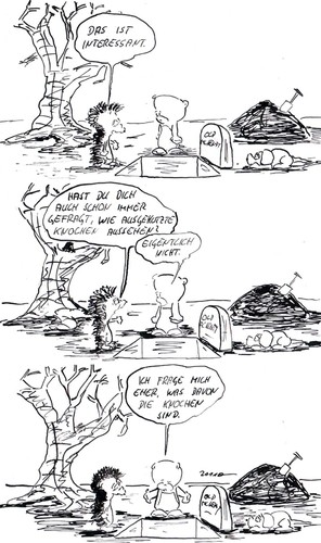 Cartoon: Hundekotze (medium) by kusubi tagged kusubi