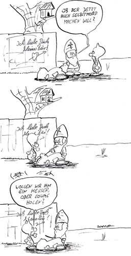 Cartoon: kick! (medium) by kusubi tagged kusubi
