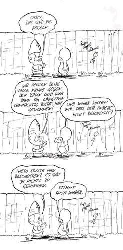 Cartoon: Muschimeedchen und das Geheimnis (medium) by kusubi tagged kusubi