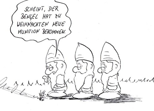 Cartoon: Sinn und Sinnlosigkeit (medium) by kusubi tagged kusubi