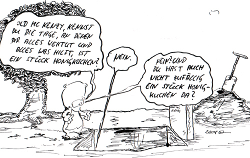 Cartoon: teddy und dose (medium) by kusubi tagged teddy,und,dose,kusubi,oldmckenzy