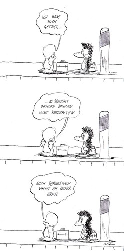 Cartoon: Zwei an einem Tag (medium) by kusubi tagged kusubi