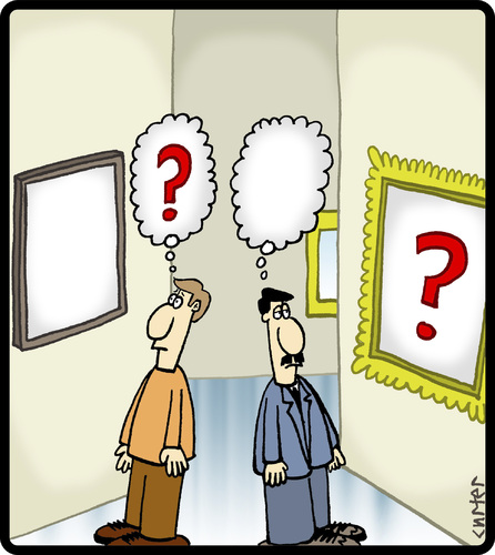 Cartoon: Art Question (medium) by cartertoons tagged art,museum,paintings,questions,conceptual,thoughts,art,museum,paintings,questions,conceptual,thoughts