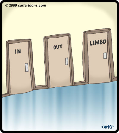 Cartoon: In Out Limbo (medium) by cartertoons tagged in,out,limbo,doors