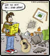 Cartoon: Guitar Smash (small) by cartertoons tagged guitar,smash,instructions,damage