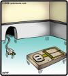 Cartoon: Outlet trap (small) by cartertoons tagged electrical,outlet,plug,mouse,trap,hole