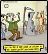 Cartoon: Senior Halloween Party (small) by cartertoons tagged halloween party death seniors grim reaper old